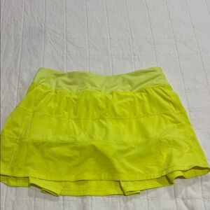 Lululemon bright yellow skirt